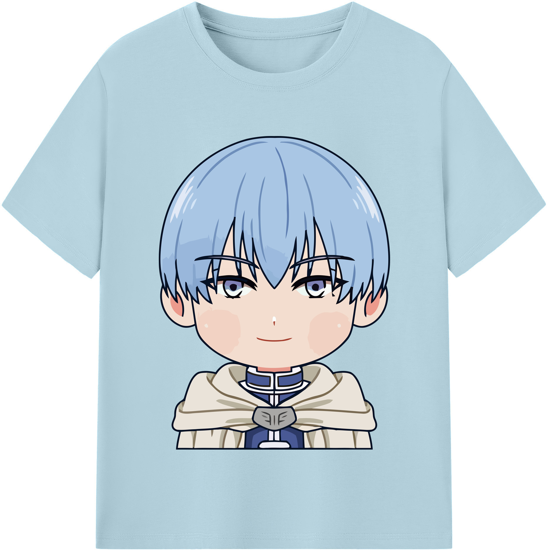 （画像用） 葬送のフリーレン Frieren 綿100％半袖Tシャツ（フロントプリント）